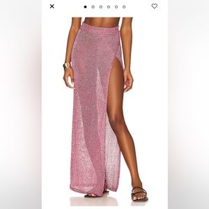 superdown Pink Maxi Skirt